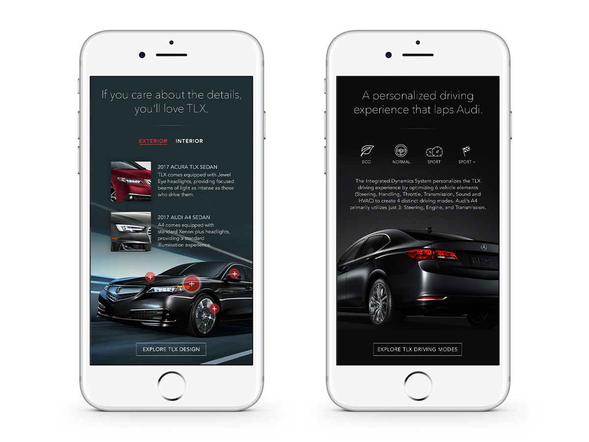 Acura TLX Mobile Landing Page 2