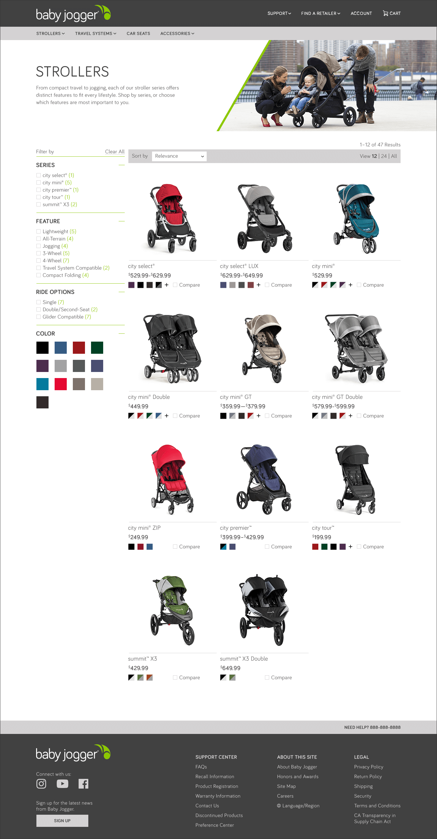 Baby Jogger Shop Stroller Page