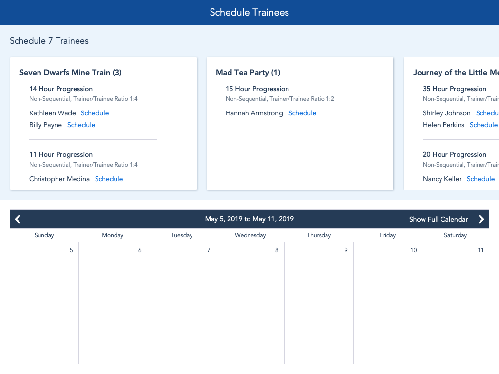 Calendar Wireframe 1